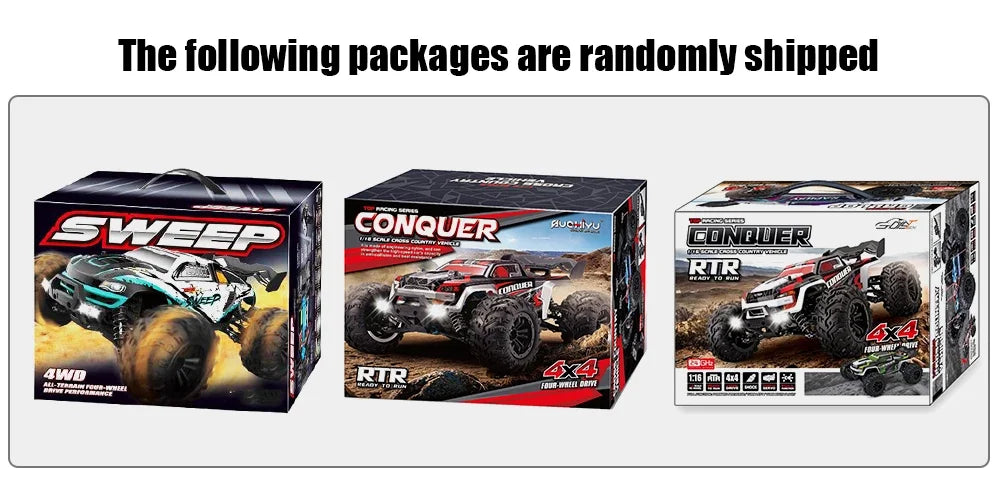2025 New 1:16 Scale Large RC Cars 50km/h High Speed RC Cars Toys for Boys Remote Control Car 2.4G 4WD Off Road Monster Truck