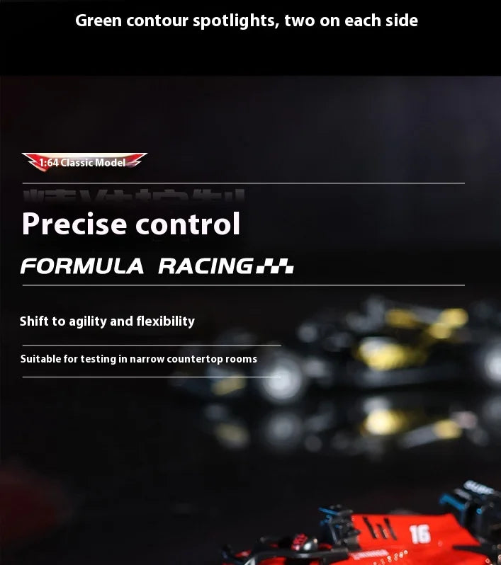 2025 New RC car August  Product 1:64 Mini Alloy Car Model, Adjustable Lighting Formula Racing, Children's Remote Control Car