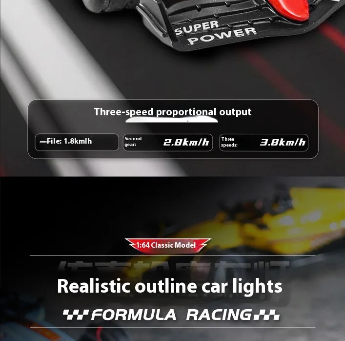 2025 New RC car August  Product 1:64 Mini Alloy Car Model, Adjustable Lighting Formula Racing, Children's Remote Control Car