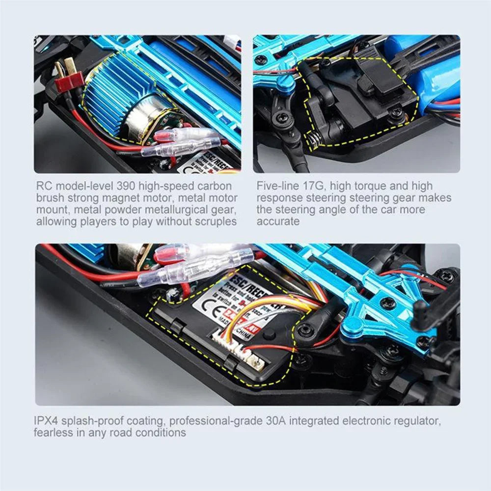 2025 New 1:16 Scale Large RC Cars 50km/h High Speed RC Cars Toys for Boys Remote Control Car 2.4G 4WD Off Road Monster Truck
