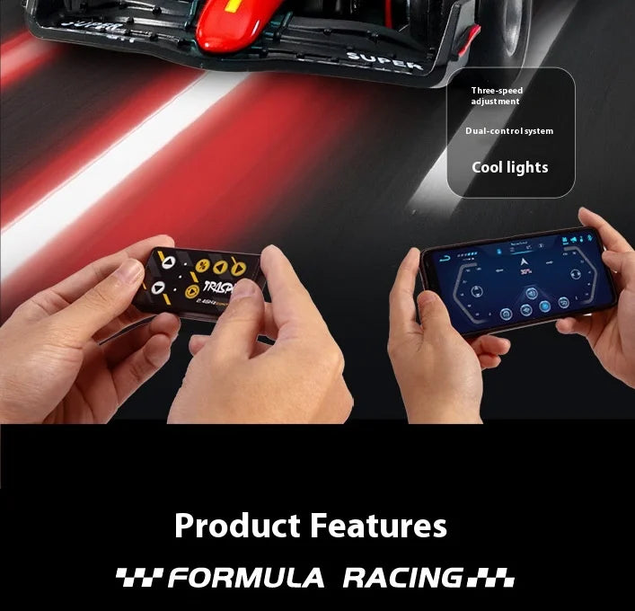 2025 New RC car August  Product 1:64 Mini Alloy Car Model, Adjustable Lighting Formula Racing, Children's Remote Control Car