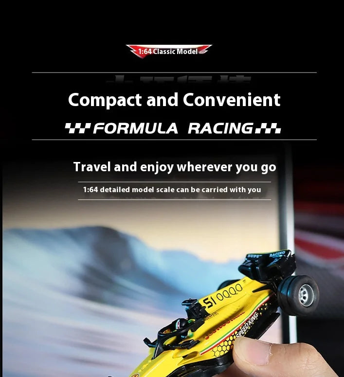 2025 New RC car August  Product 1:64 Mini Alloy Car Model, Adjustable Lighting Formula Racing, Children's Remote Control Car